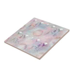 Azulejo De Cerâmica Balões de Ar Quente Steampunk Vintage Feminine