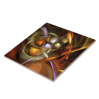 Azulejo De Cerâmica Balões e Fitas Abstrato