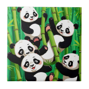 Azulejo De Cerâmica Bamboo Panda