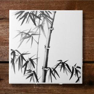 Azulejo De Cerâmica Bambu - Estilo Chinês - não enquadrado