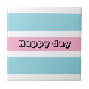 Azulejo De Cerâmica Bandas Amarelas E Azuis