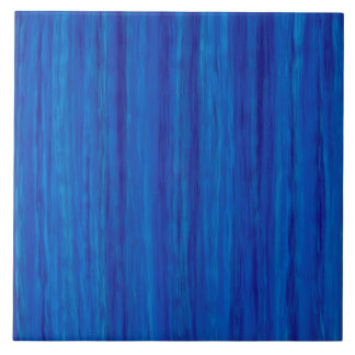 Azulejo De Cerâmica Bandas azuis brilhantes e azuis escuras