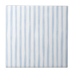 Azulejo De Cerâmica Bandas Azuis Orgânicas<br><div class="desc">Azulejo de cerâmica de Stripe Azul Orgânico</div>