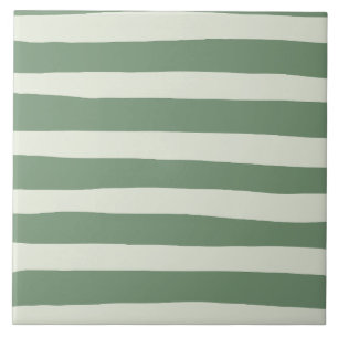 Azulejo De Cerâmica Bandas irregulares - Verde