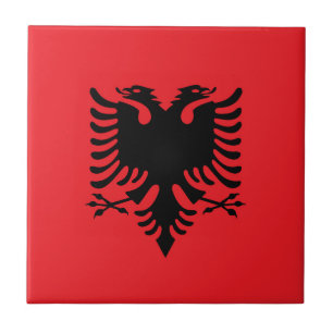 Azulejo De Cerâmica Bandeira albanesa