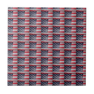 Azulejo De Cerâmica Bandeira Americana