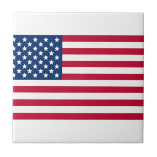 Azulejo De Cerâmica Bandeira Americana