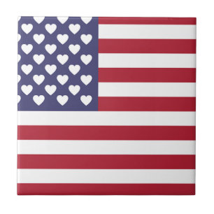 Azulejo De Cerâmica bandeira americana