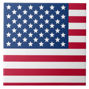 Azulejo De Cerâmica Bandeira Americana