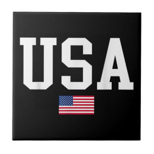 Azulejo De Cerâmica Bandeira Americana Patriótica dos EUA Para Homens