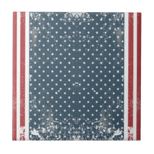 Azulejo De Cerâmica bandeira americana vertical