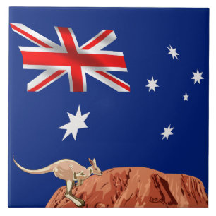 Azulejo De Cerâmica bandeira australiana
