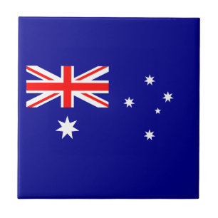 Azulejo De Cerâmica Bandeira Australiana Patriótica