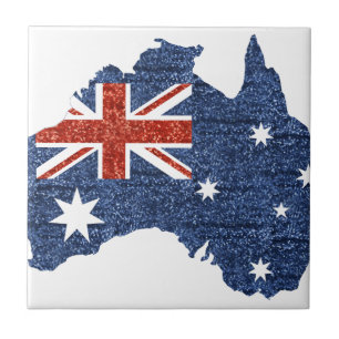 Azulejo De Cerâmica bandeira australiana sequencial