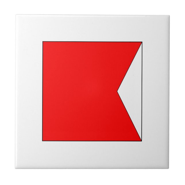 Azulejo De Cerâmica Bandeira B do ICS (Frente)