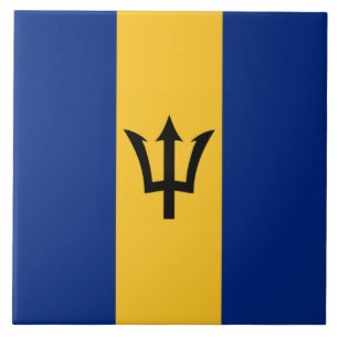 Azulejo De Cerâmica Bandeira Barbadiana (Barbados) (Bajan)