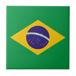 Azulejo De Cerâmica bandeira brasileira