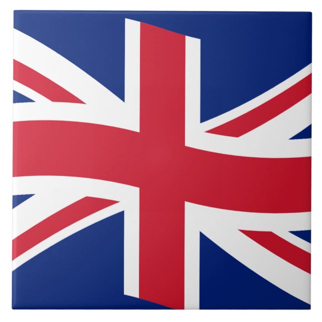 Azulejo De Cerâmica Bandeira britânica (Frente)