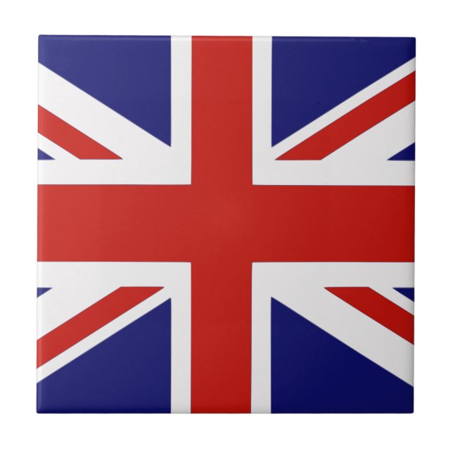 Azulejo De Cerâmica bandeira britânica (Frente)