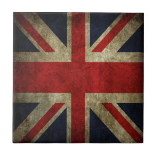 Azulejo De Cerâmica Bandeira britânica BRITÂNICA de Union Jack da