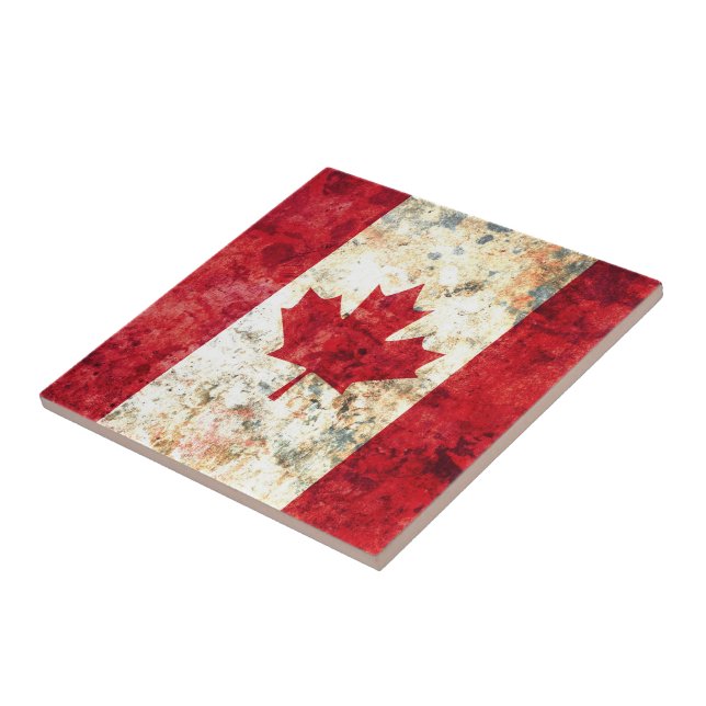 Azulejo De Cerâmica Bandeira canadense (Lateral)