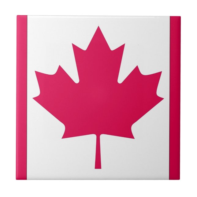 Azulejo De Cerâmica Bandeira canadense (Frente)