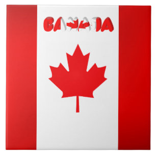 Azulejo De Cerâmica Bandeira canadense