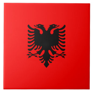Azulejo De Cerâmica Bandeira da Albânia