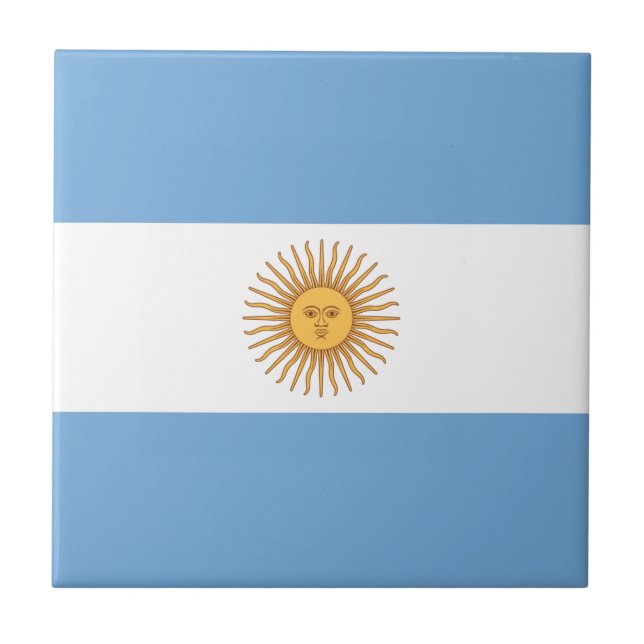 Azulejo De Cerâmica Bandeira da Argentina (Frente)