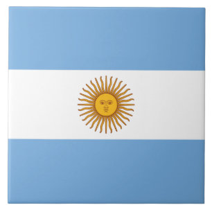 Azulejo De Cerâmica Bandeira da Argentina