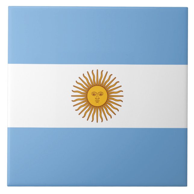 Azulejo De Cerâmica Bandeira da Argentina (Frente)