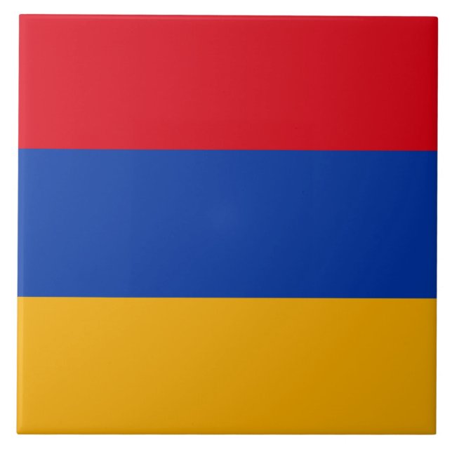 Azulejo De Cerâmica Bandeira da Armênia (Frente)