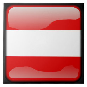 Azulejo De Cerâmica Bandeira da Áustria