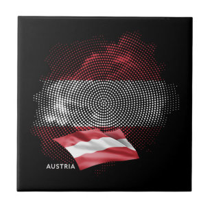 Azulejo De Cerâmica bandeira da Áustria