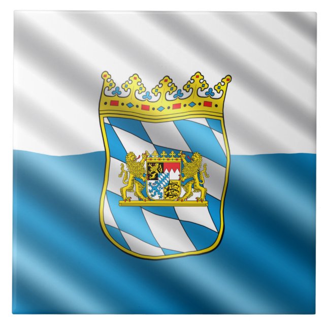 Azulejo De Cerâmica Bandeira da Baviera (Frente)