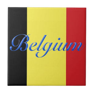 Azulejo De Cerâmica Bandeira da Bélgica
