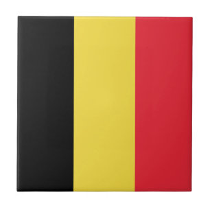 Azulejo De Cerâmica Bandeira da Bélgica