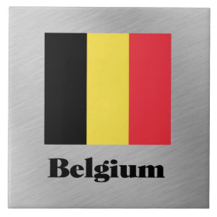 Azulejo De Cerâmica Bandeira da Bélgica,