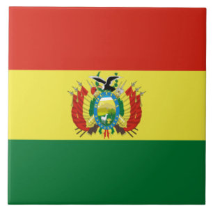 Azulejo De Cerâmica Bandeira da Bolívia