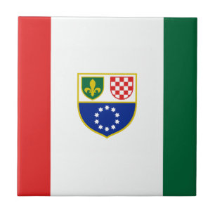 Azulejo De Cerâmica Bandeira da Bósnia-Herzegovina