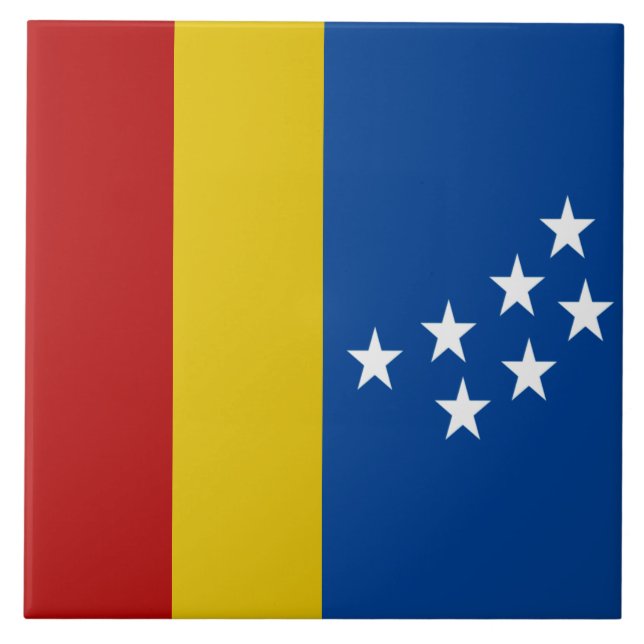 Azulejo De Cerâmica Bandeira da cidade de Durham (Frente)