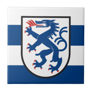 Azulejo De Cerâmica bandeira da cidade de Ingolstadt alemanha símbolo