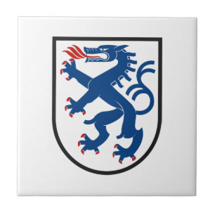 Azulejo De Cerâmica bandeira da cidade de Ingolstadt alemanha símbolo