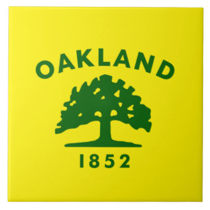 Azulejo De Cerâmica Bandeira da cidade de Oakland