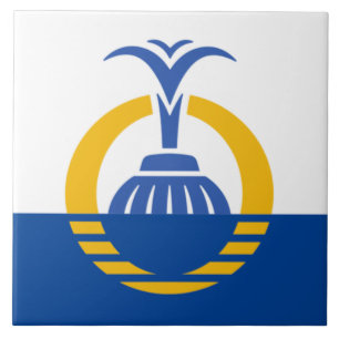 Azulejo De Cerâmica Bandeira da cidade de Orlando