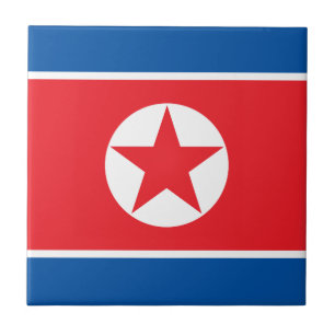 Azulejo De Cerâmica Bandeira da Coreia do Norte