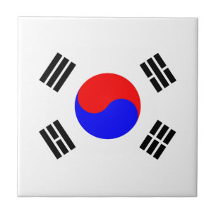 Azulejo De Cerâmica Bandeira da Coreia do Sul