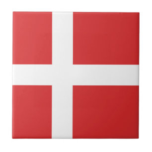 Azulejo De Cerâmica Bandeira da Dinamarca
