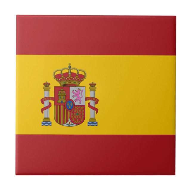 Azulejo De Cerâmica Bandeira da Espanha (Frente)