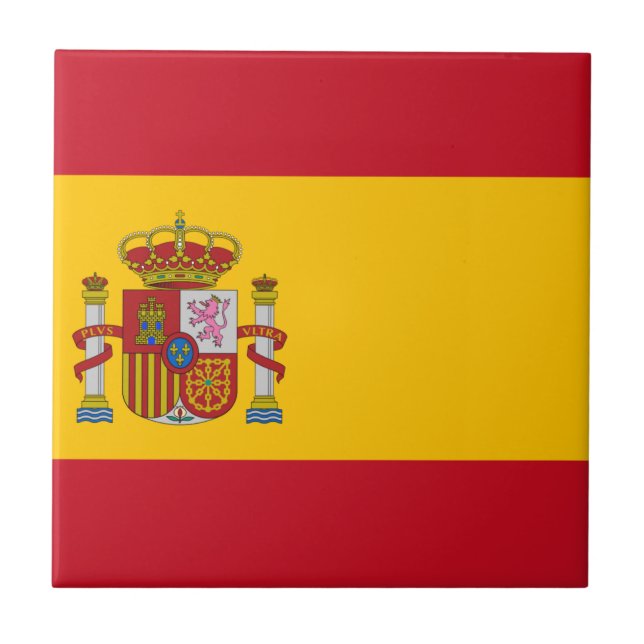 Azulejo De Cerâmica Bandeira da Espanha (Frente)